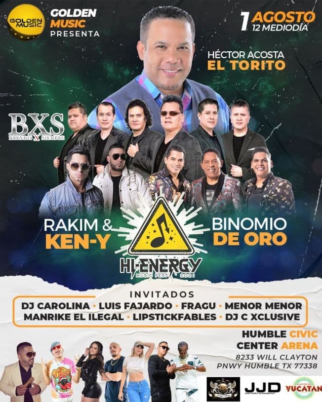 Event - HI ENERGY MUSIC FEST 2021 EL TORITO - Humble, Texas - August 1, 2021 | concert tickets