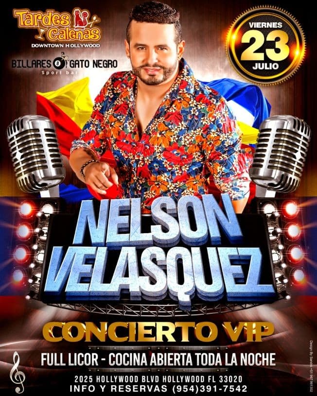 Event - Nelson Velasquez Concierto VIP - Hollywood, Florida - July 23, 2021 | concert tickets