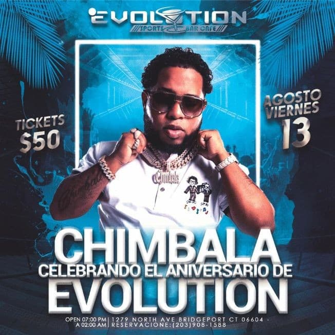 Event - Chimbala - Bridgeport, Connecticut - August 13, 2021 | concert tickets