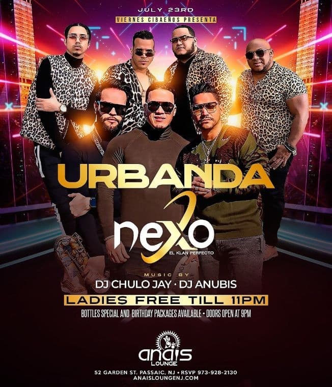 Event - URBANDA, NEXO EL KLAN PERFECTO EN CONCIERTO ! PASSAIC NEW JERSEY - Passaic, New Jersey - July 23, 2021 | concert tickets