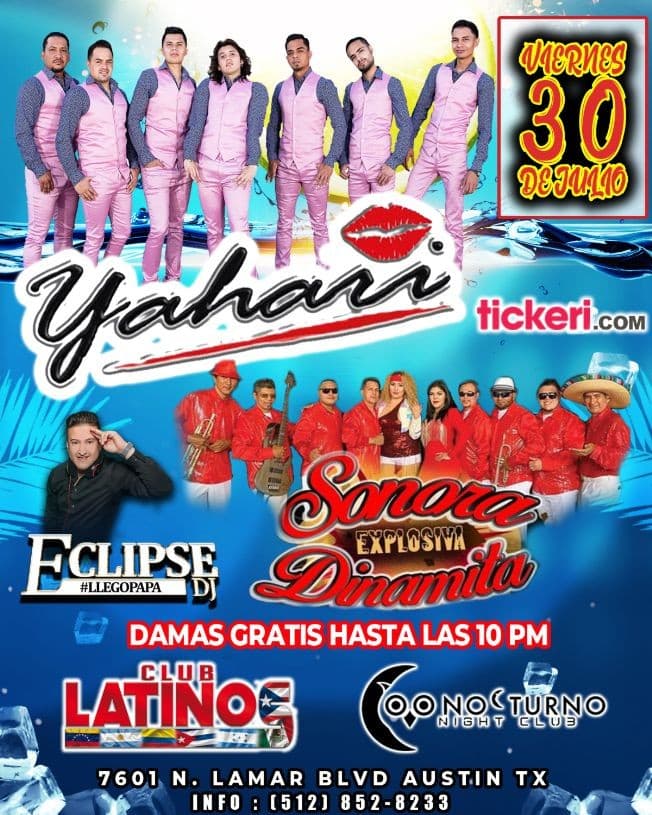 Event - YAHARI Y LA SONORA DINAMITA ( EN VIVO EN AUSTIN TX ) - Austin, Texas - July 30, 2021 | concert tickets