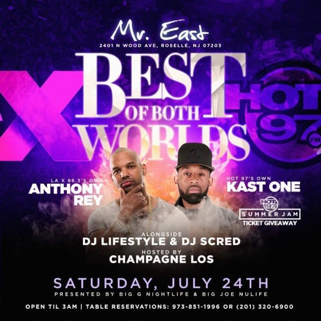 Event - Latin Vibe Saturdays Best Of Both Worlds At Mister East - Roselle, New Jersey - July 24, 2021 | concert tickets