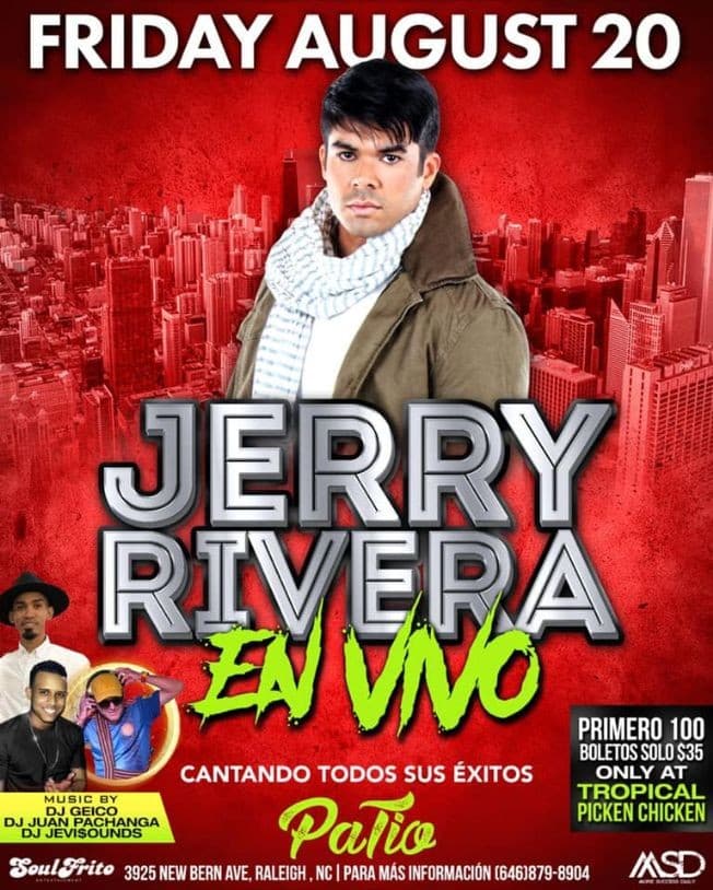 Event - Jerry Rivera En Concierto - Raleigh, North Carolina - 20 de agosto de 2021 | concert tickets