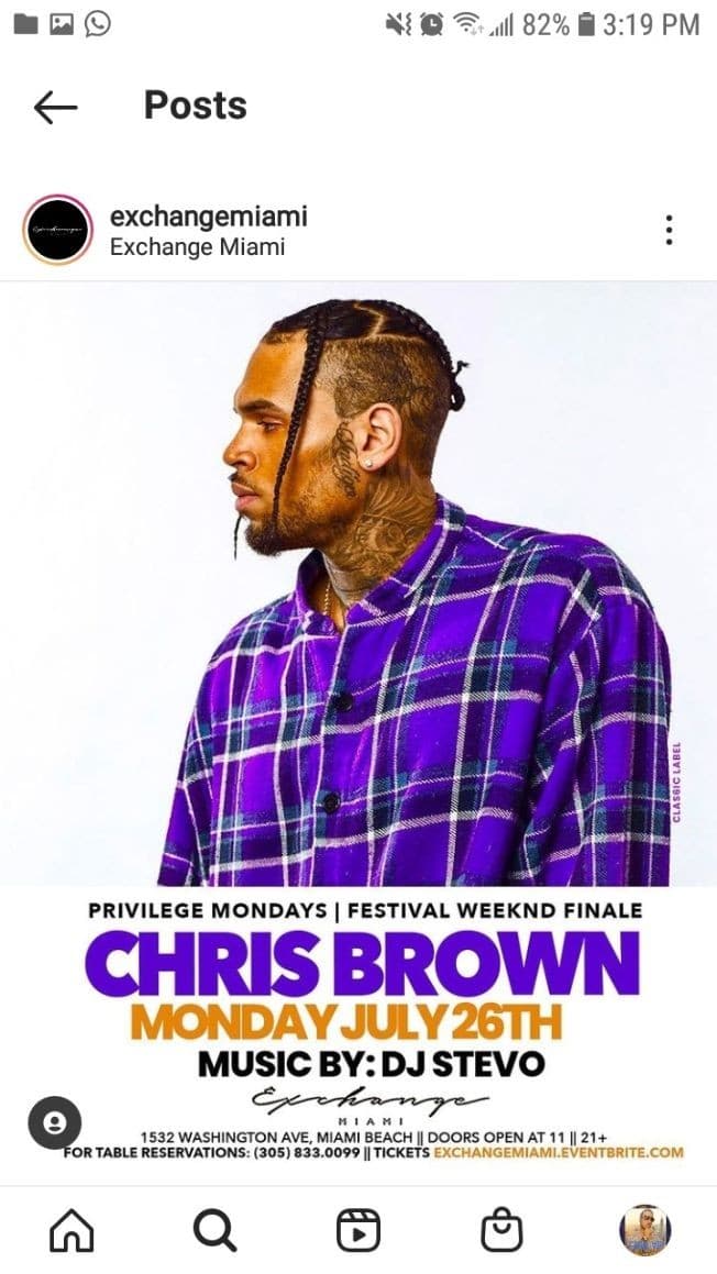 Event - Rolling Loud Weekend Chris Brown Live At Exchange Miami - Miami Beach, Florida - July 26, 2021 | concert tickets
