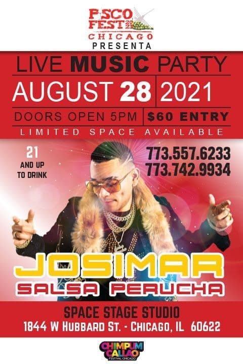 Event - JOSIMAR EN CONCIERTO - EL PISCO FESTIVAL 2021 - CHICAGO - Chicago, Illinois - August 28, 2021 | concert tickets
