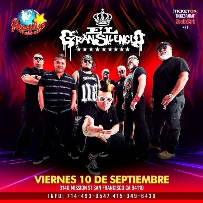 Event - EL GRAN SILENCIO  EN CONCIERTO ! SAN FRANCISO CALIFORNIA - San Francisco, California - September 10, 2021 | concert tickets