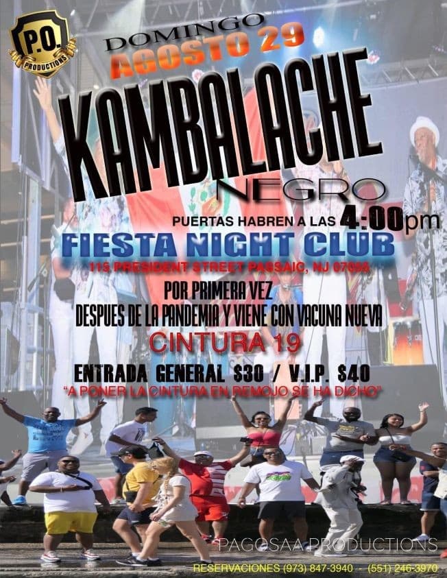 Event - KAMBALACHE NEGRO - Passaic, New Jersey - August 29, 2021 | concert tickets