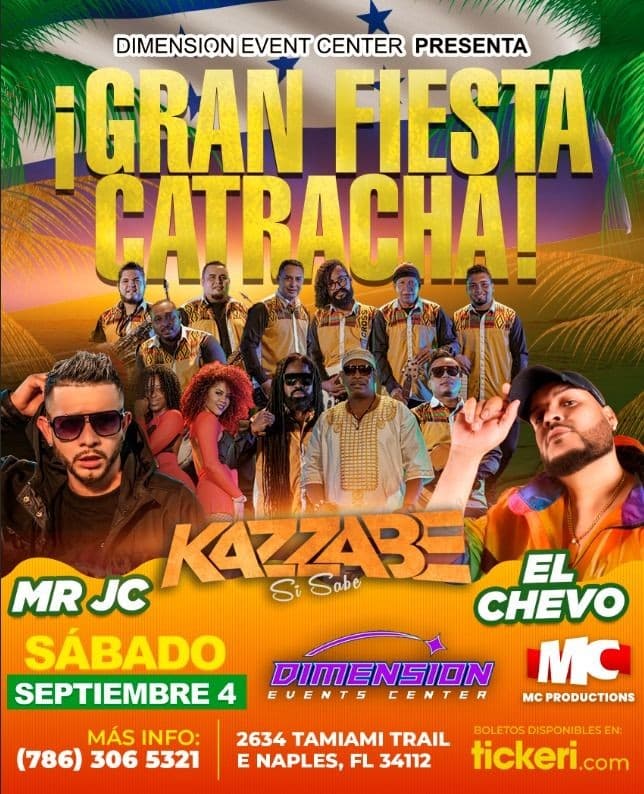 Event - Kazzabe, El Chevo & Mr Jc - Naples, Fl (Dimension Event Center) - Naples, Florida - September 4, 2021 | concert tickets