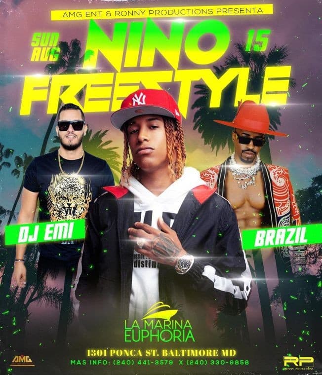Event - Nino Freestyle - Baltimore, Maryland - August 15, 2021 | concert tickets