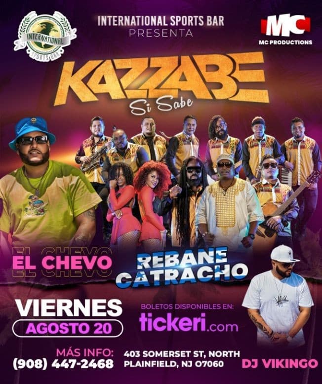 Event - Kazzabe & El Chevo - Plainfield, New Jersey (International Club) - North Plainfield, New Jersey - August 20, 2021 | concert tickets
