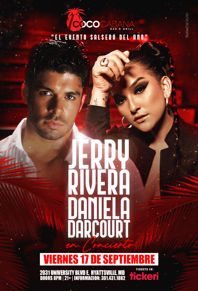 Event - JERRY RIVERA y DANIELA DARCOURT.  LIVE IN CONCERT - Adelphi, Maryland - September 17, 2021 | concert tickets