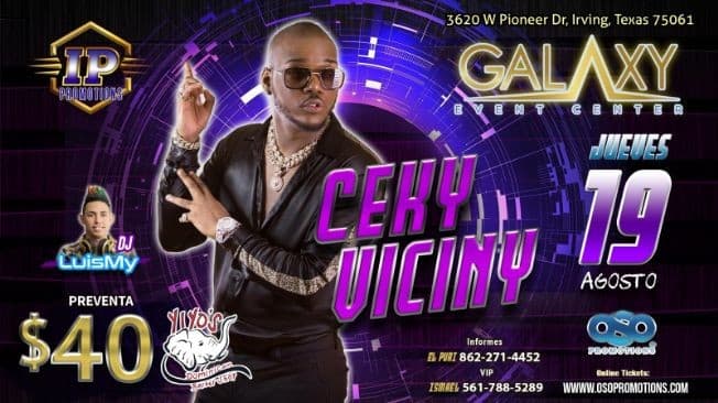 Event - CEKY VICINY en IRVING TEXAS - Irving, Texas - 19 de agosto de 2021 | concert tickets