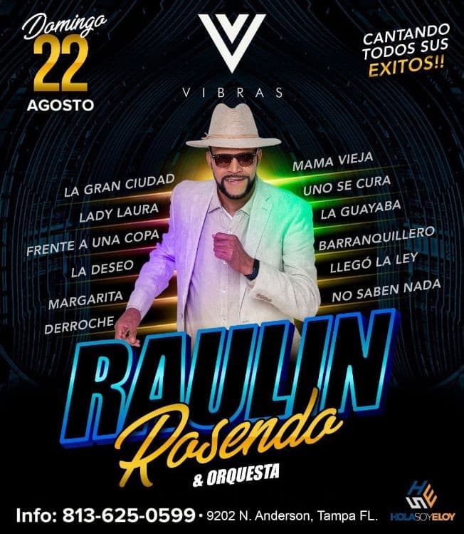 Event - RAULIN ROSENDO EN TAMPA - Tampa, Florida - August 22, 2021 | concert tickets