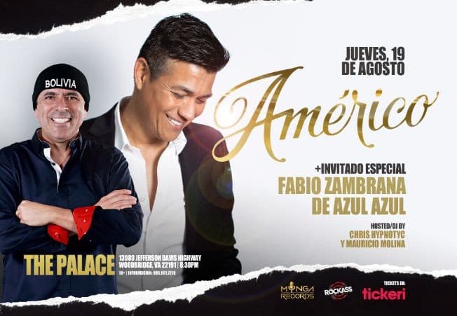 Event - Americo &  Fabio Zambrana de Azul Azul! - Woodbridge, Virginia - August 19, 2021 | concert tickets