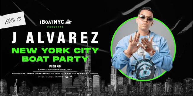 Event - J ALVAREZ Boat Party NYC - New York, New York - 13 de agosto de 2021 | concert tickets