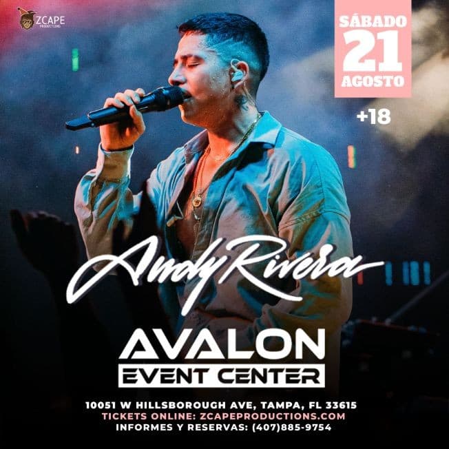 Event - ANDY RIVERA EN TAMPA - Tampa, Florida - August 21, 2021 | concert tickets