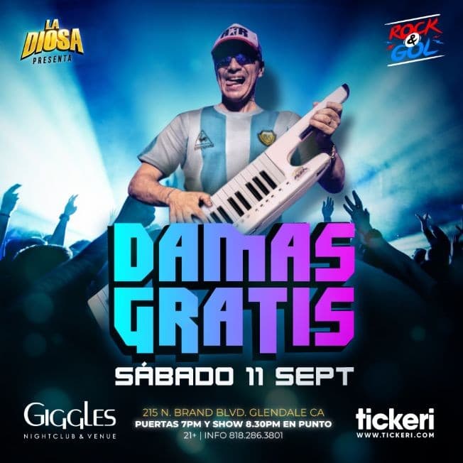 Event - DAMAS GRATIS EN LOS ANGELES - Glendale, California - 11 de septiembre de 2021 | concert tickets