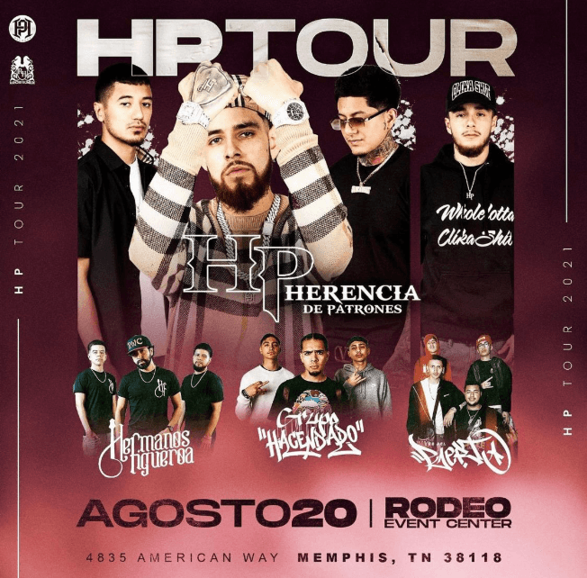 Event - Herencia de Patrones - HP Tour 2021 - Memphis, Tennessee - August 20, 2021 | concert tickets