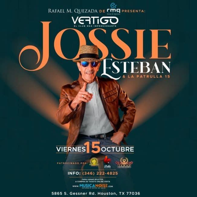 Event - Jossie Esteban  & Su Patrulla 15 (Houston, TX) - Houston, Texas - October 15, 2021 | concert tickets