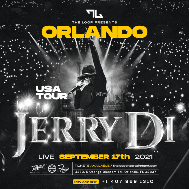 Event - JERRY DI USA TOUR - THE LOOP ORLANDO - Orlando, Florida - 17 de septiembre de 2021 | concert tickets