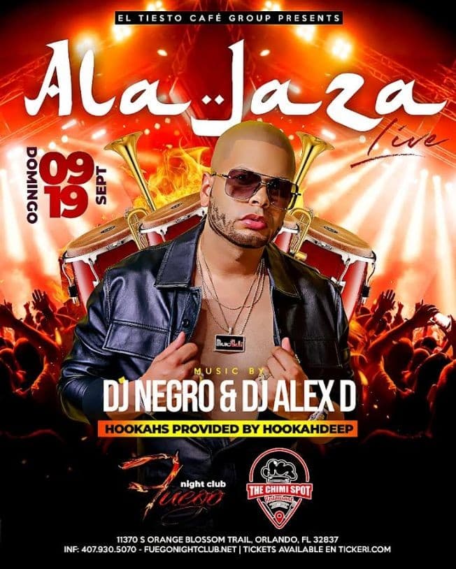 Event - ALA JAZA EN VIVO ORLANDO FLORIDA - Orlando, Florida - September 19, 2021 | concert tickets