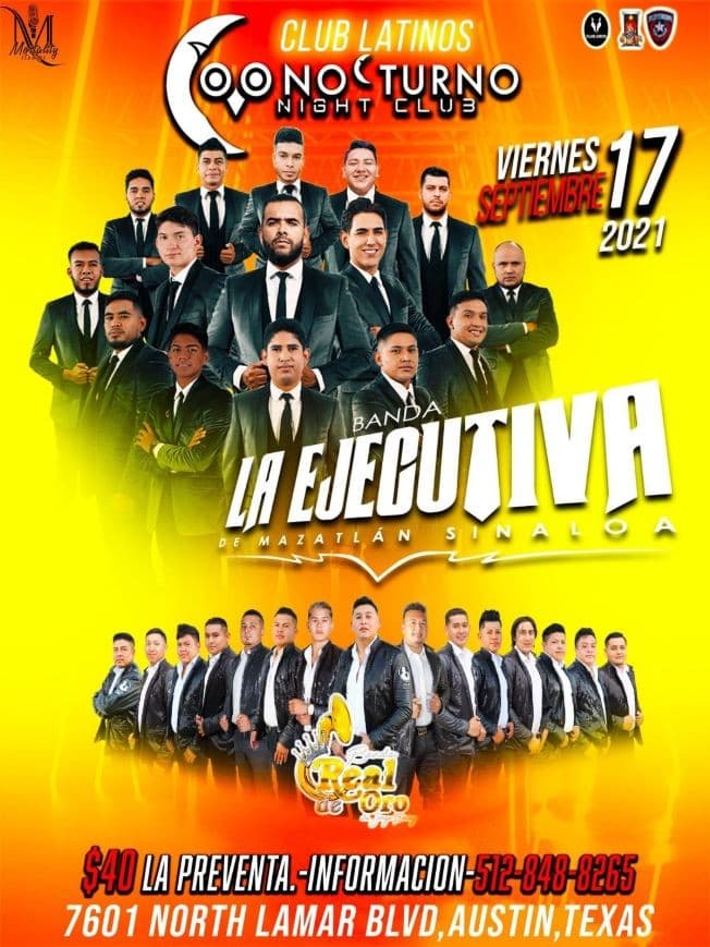 Event - BANDA LA EJECUTIVA- BANDA REAL DE ORO - AUSTIN TEXAS - Austin, Texas - September 17, 2021 | concert tickets