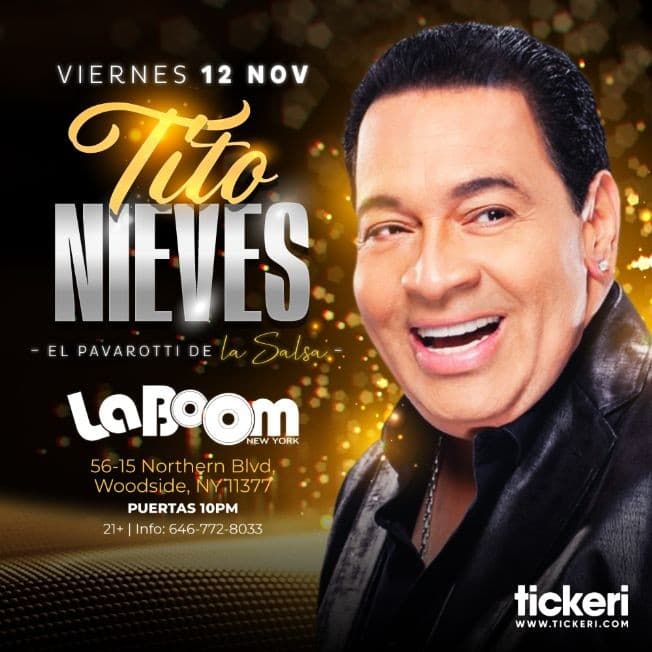 Event - TITO NIEVES EN NEW YORK - Woodside, New York - November 12, 2021 | concert tickets