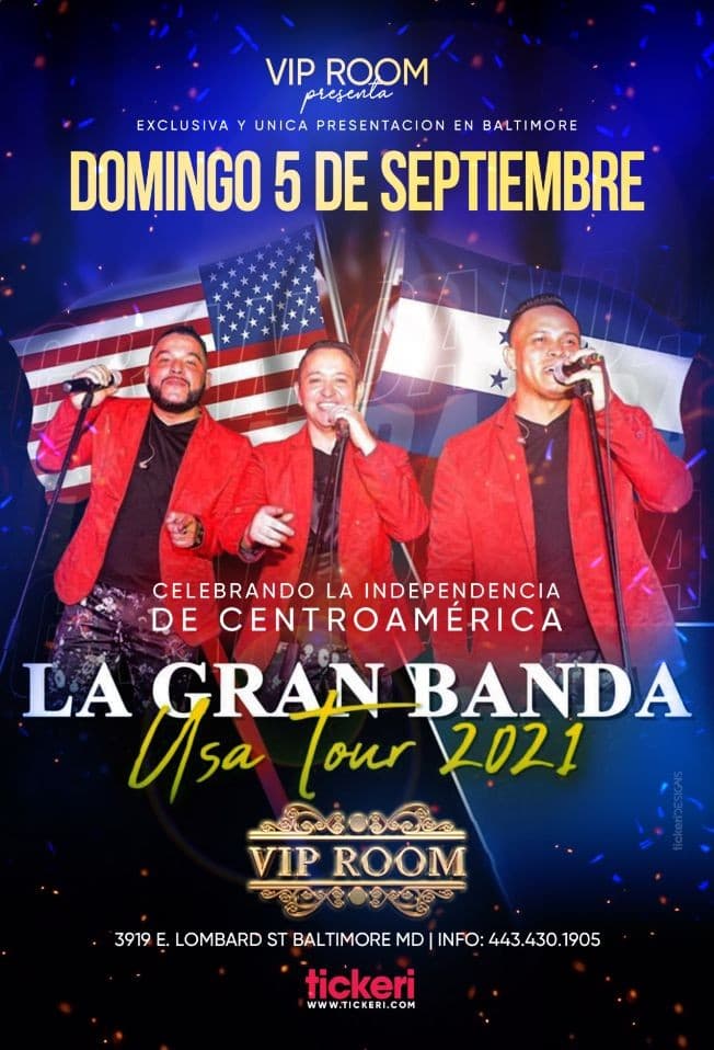 Event - LA GRAN BANDA ! USA TOUR 2021 ! BALTIMORE - Baltimore, Maryland - September 5, 2021 | concert tickets
