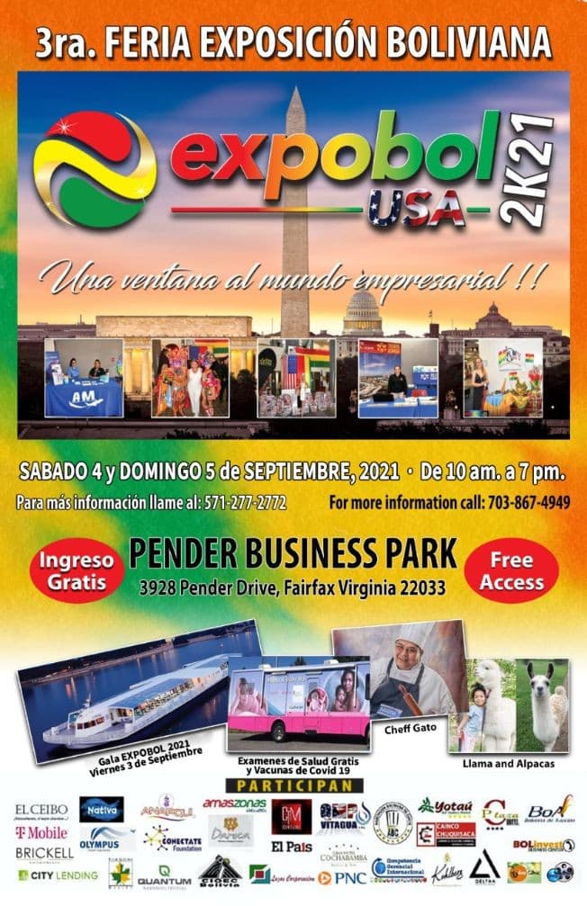 Event - 3ra Feria Exposicion Boliviana: Expobol USA 2021 - Fairfax, Virginia - September 4, 2021 | concert tickets