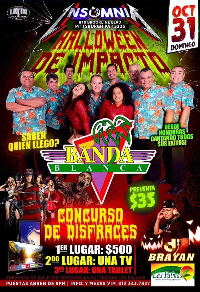 Event - Halloween de Impacto con Banda Blanca tour 2021 - Pittsburgh, Pennsylvania - October 31, 2021 | concert tickets