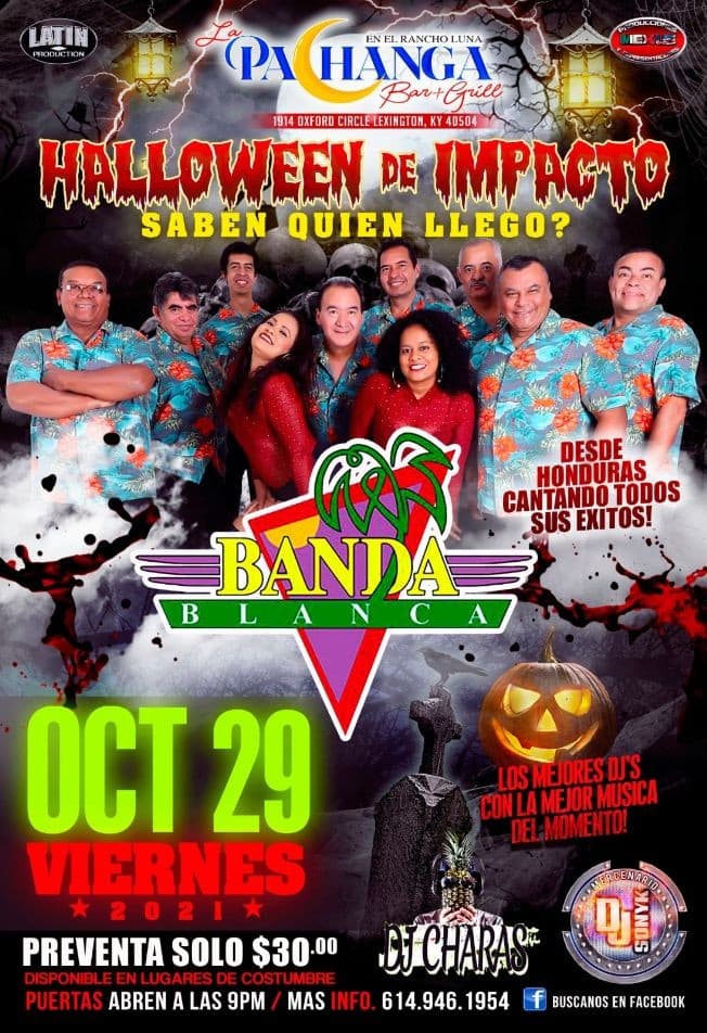 Event - Hallowen de Impacto con Banda Blanca tour 2021 - Lexington, Kentucky - October 29, 2021 | concert tickets