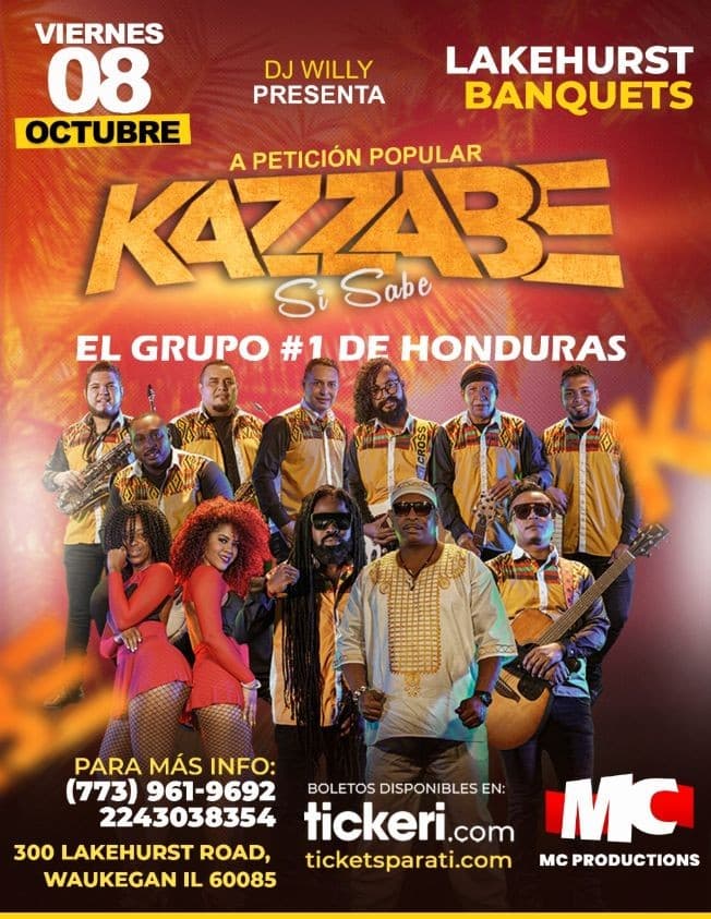 Event - A pedido del publico vuelve: Kazzabe Si Sabe en Vivo! - Waukegan, Illinois - October 8, 2021 | concert tickets