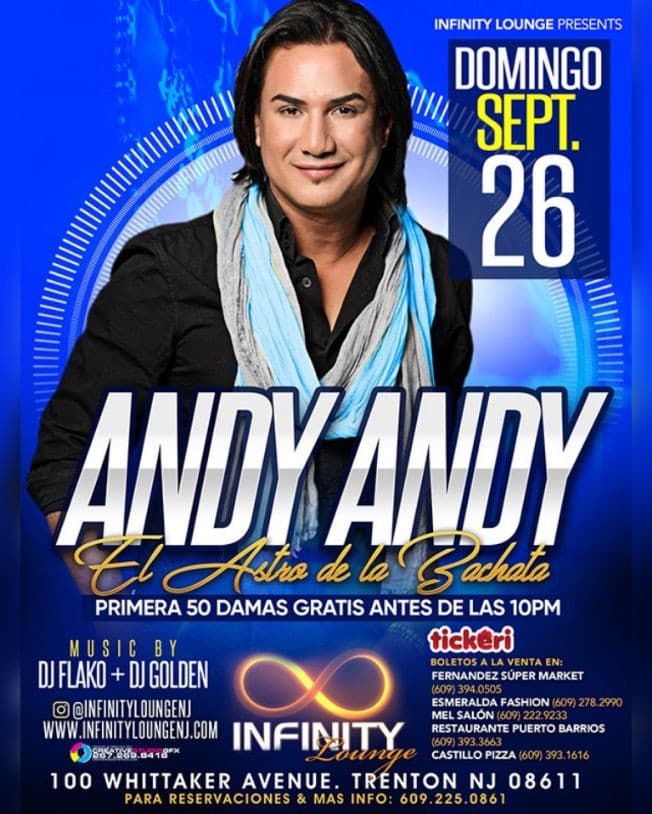 Event - ANDY ANDY 🔥 CONCIERTO BAILABLE EN TRENTON, NJ - Trenton, New Jersey - September 26, 2021 | concert tickets