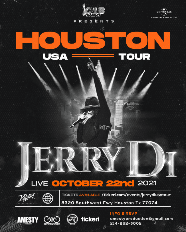 Event - Jerry Di USA TOUR - Houston, Texas - October 22, 2021 | concert tickets