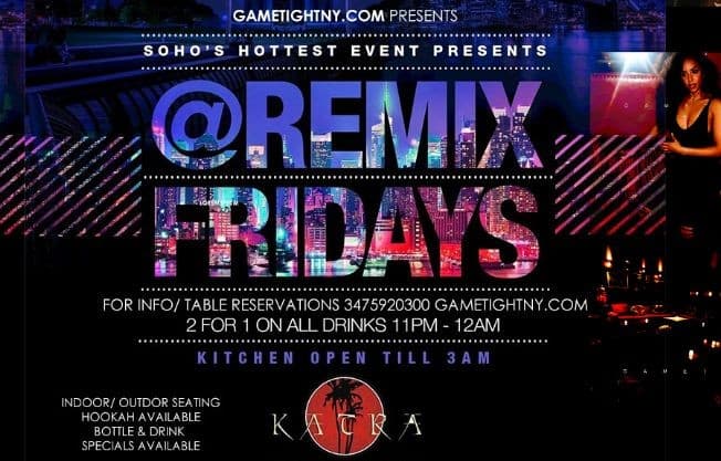 Event - Katra Lounge NYC Remix Fridays - New York, New York - September 17, 2021 | concert tickets