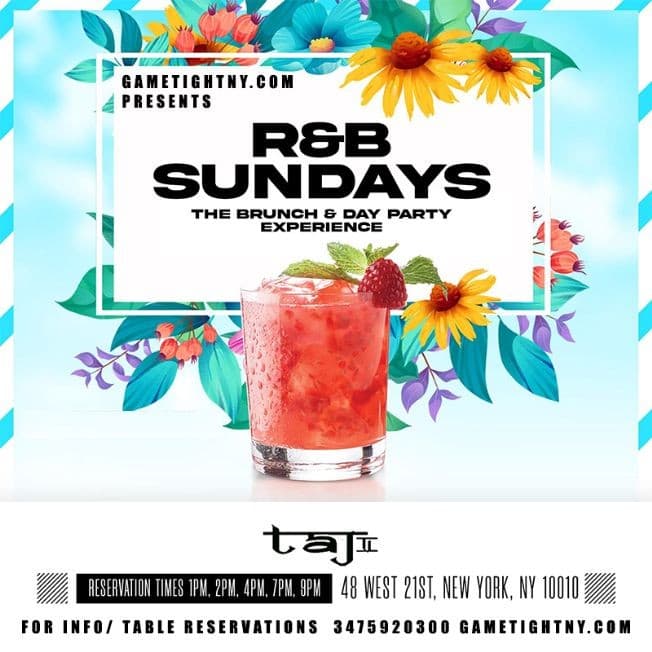 Event - Taj Lounge NYC Brunch Sundays 3475920300 - New York, New York - 19 de septiembre de 2021 | concert tickets