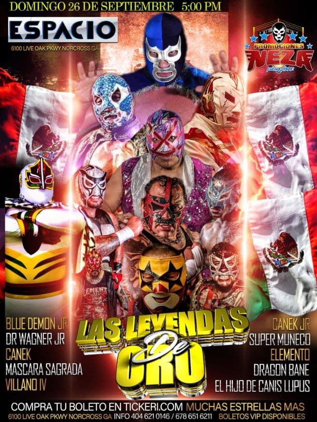 Event - PROMOCIONES NEZA PRESENTA: VIVA MEXICO LAS LEYENDAS DE ORO - Norcross, Georgia - September 26, 2021 | concert tickets