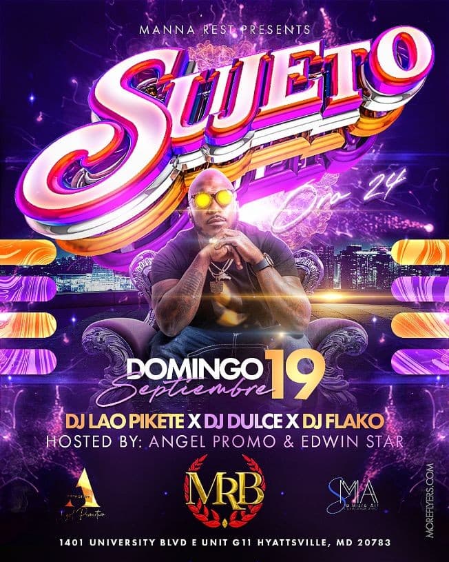 Event - EL SUJETO ORO 24 EN VIVO - Hyattsville, Maryland - September 19, 2021 | concert tickets