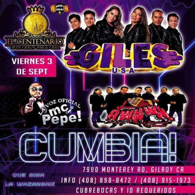 Event - GRUPO  GILES USA, GRUPO AWYWY EN VIVO ! GILROY CALIFORNIA - Gilroy, California - September 3, 2021 | concert tickets