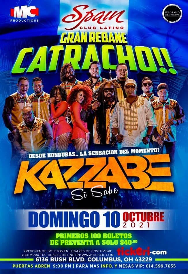 Event - Grupo Kazzabe en Concierto- Columbus,Ohio - Columbus, Ohio - October 10, 2021 | concert tickets