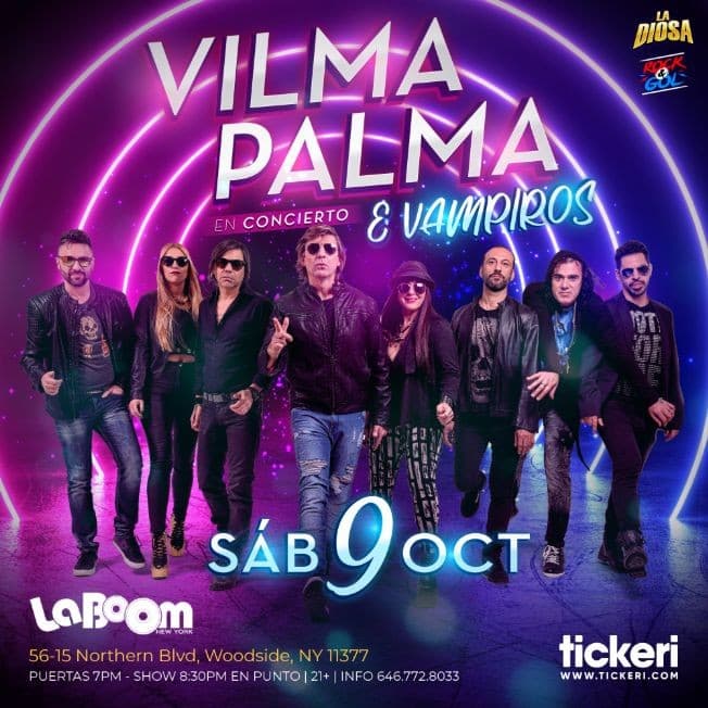 Event - VILMA PALMA E VAMPIROS EN NEW YORK - Woodside, New York - October 9, 2021 | concert tickets