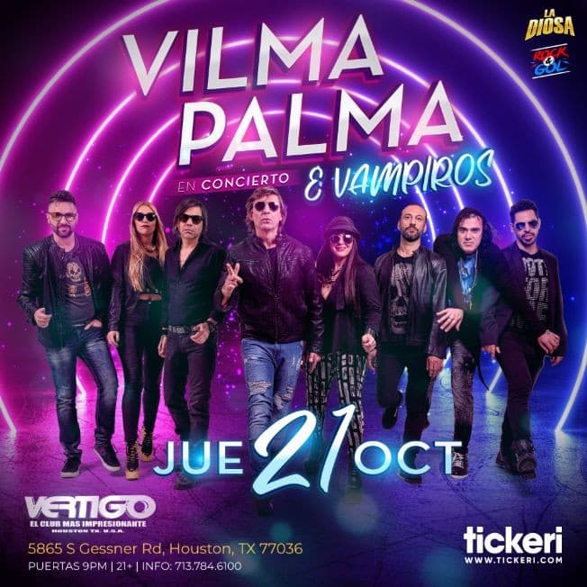 Event - VILMA PALMA E VAMPIROS EN HOUSTON - Houston, Texas - October 21, 2021 | concert tickets