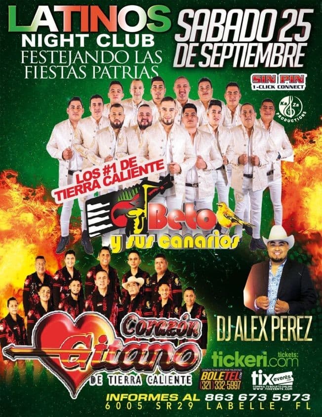 Event - BETO Y SUS CANARIOS, LOS # 1 DE TIERRA CALIENTE, CORAZON GITANO DE TIERRA CALIENTE EN VIVO ! LA BELLE FLORIDA - LaBelle, Florida - September 25, 2021 | concert tickets