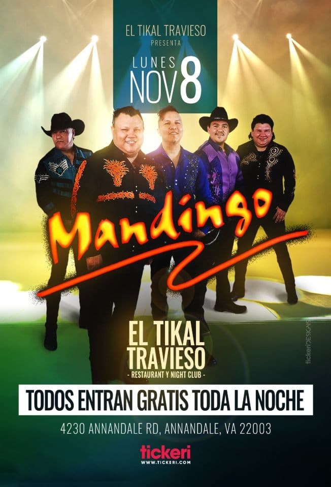 Event - GRUPO MANDINGO EN CONCIERTO !  ANNANDALE  VIRGINIA - Annandale, Virginia - November 8, 2021 | concert tickets