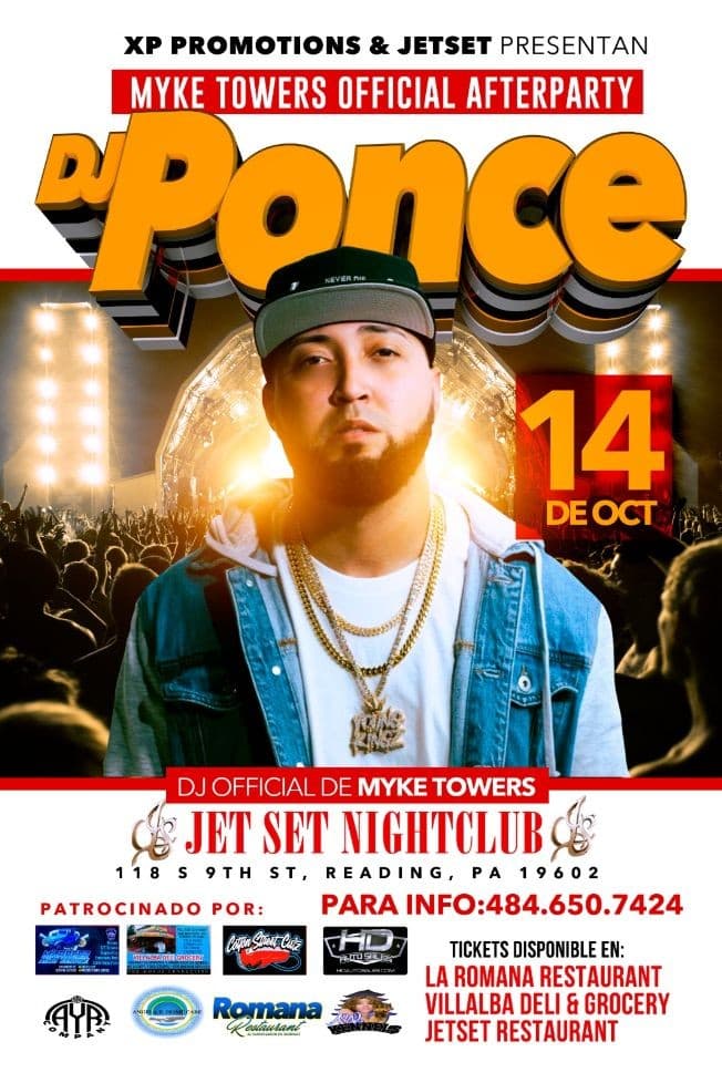 Event - Myke Towers Official After Party - Reading, Pennsylvania - October 14, 2021 | concert tickets