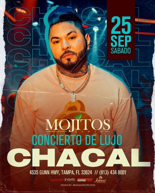 Event - EL CHACAL en TAMPA - Tampa, Florida - September 25, 2021 | concert tickets