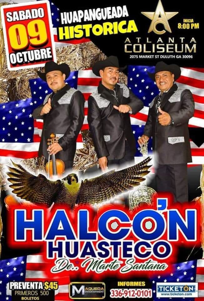 Event - HALCON HUASTECO DE MARTE SANTANA EN CONCIERTO ! DULUTH GEORGIA - Duluth, Georgia - October 9, 2021 | concert tickets
