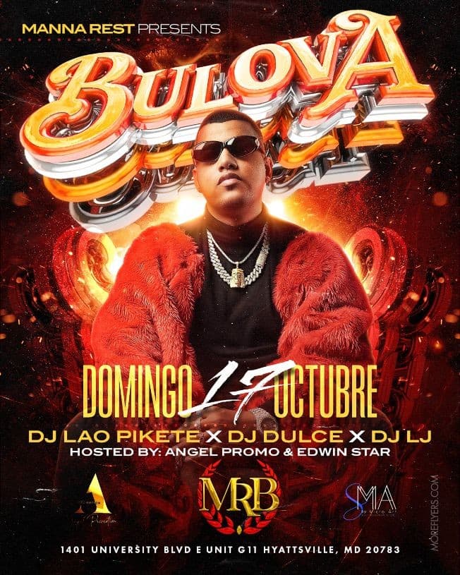 Event - BULOVA EN CONCIERTO EN HYATTSVILLE, MD - Hyattsville, Maryland - 17 de octubre de 2021 | concert tickets
