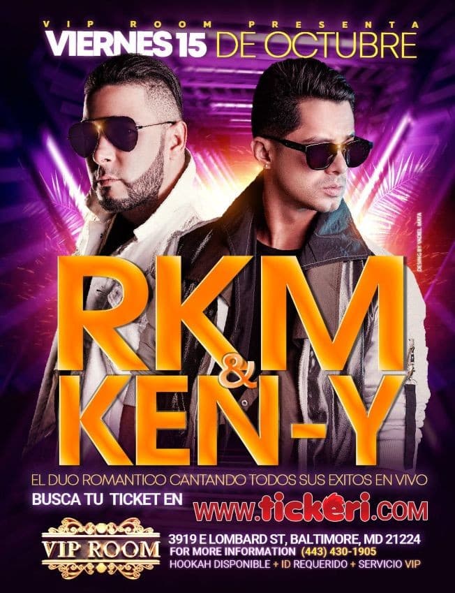 Event - RKM & KEN-Y EN CONCIERTO ! (MT) BALTIMORE MARYLAND - Baltimore, Maryland - October 15, 2021 | concert tickets