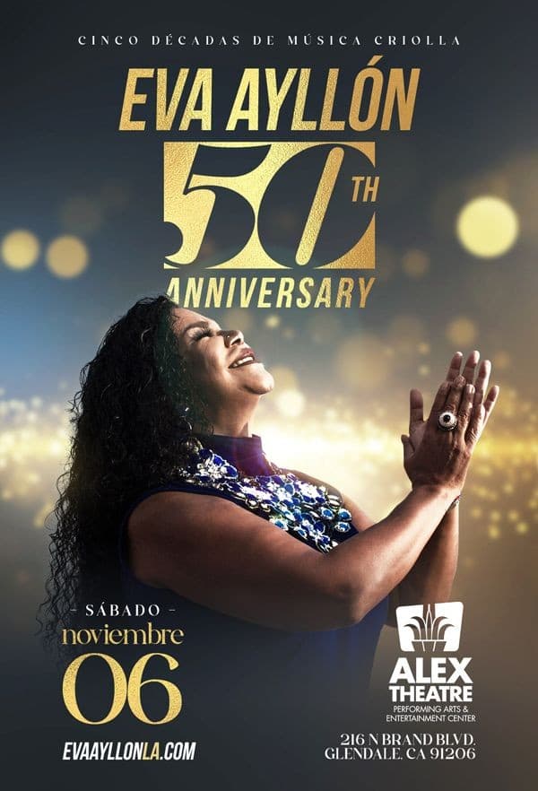 Event - Eva Ayllon 50 Aniversario en Glendale, Ca - Glendale, California - 6 de noviembre de 2021 | concert tickets